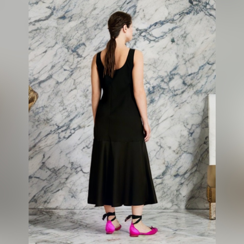 MARINA RINALDI 🆕 Spring Runway 2021 ‘Envers’ Luxury Curvy Satin Dress! Sz 20 🔥 - Picture 4 of 6